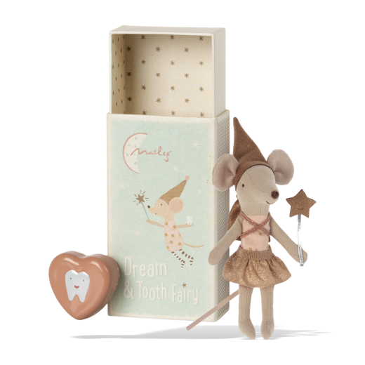 Maileg Tooth Fairy In Matchbox Rose