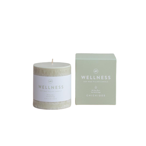 Wellness Pillar Candle Small