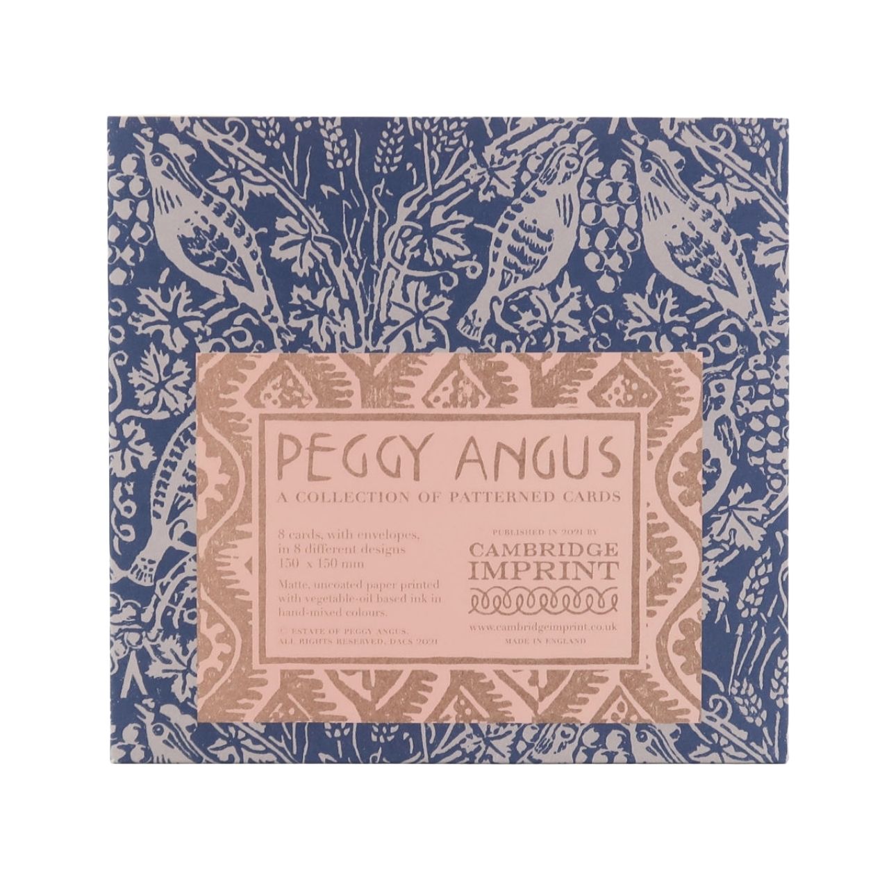 Cambridge Imprint Set of 8 Patterned Cards by Peggy Angus