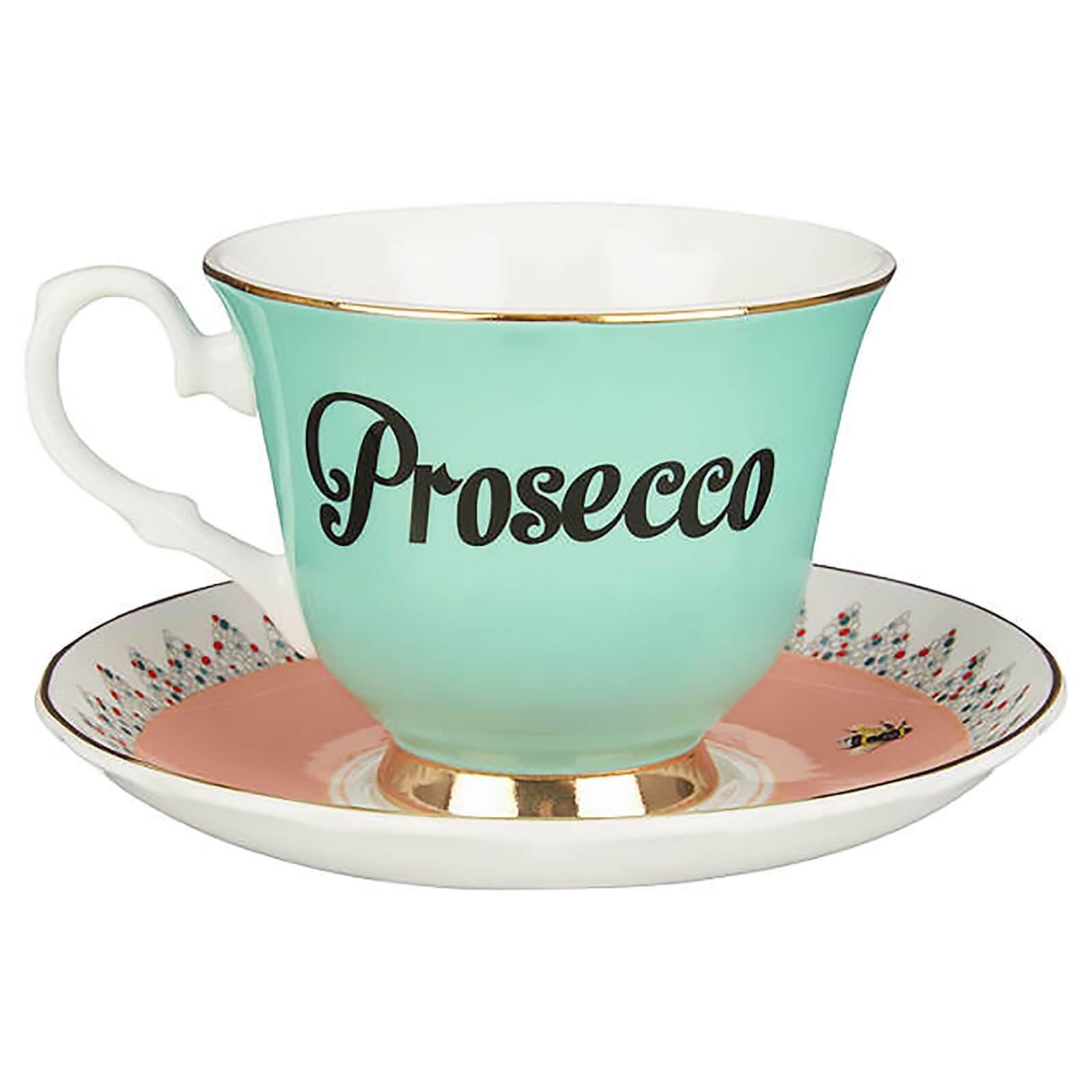 Prosecco Tea Cup & Saucer