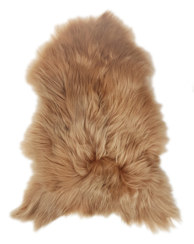 Sheepskin cappuccino long-haired 55x95