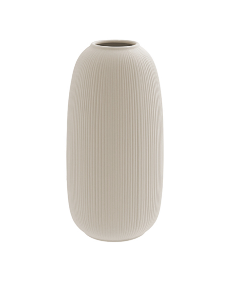 Storefactory Åby Beige Ceramic Vase
