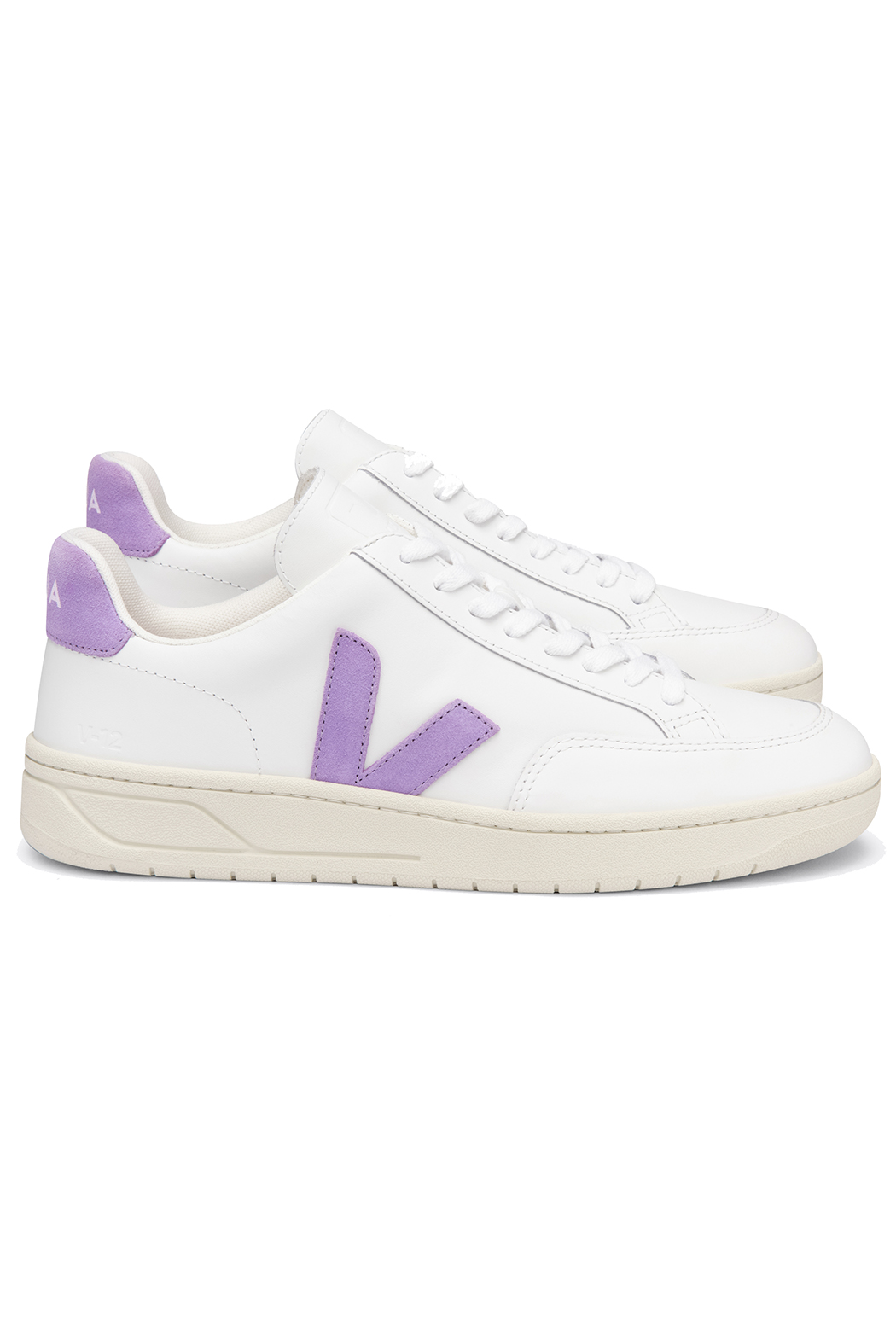 V-12 Leather Trainers Extra White Lavande