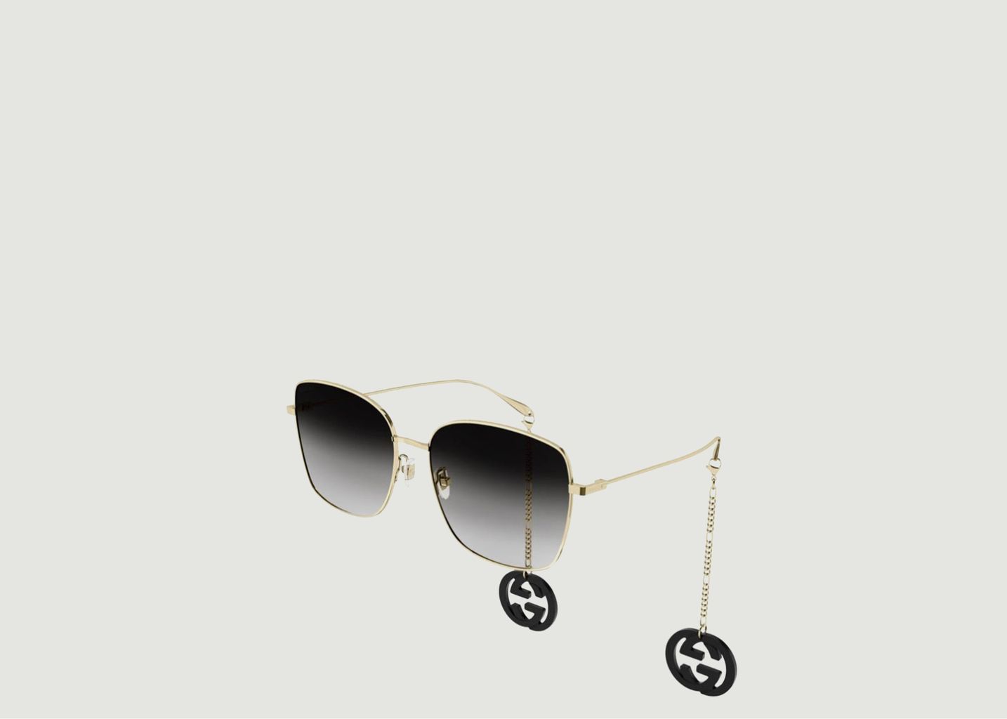 Square Sunglasses With Logo Charms