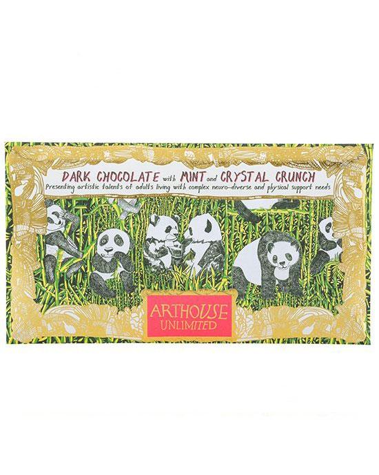 ARTHOUSE Unlimited Chocolate Bar Panda Dark Choc Mint and Crystal Crunch