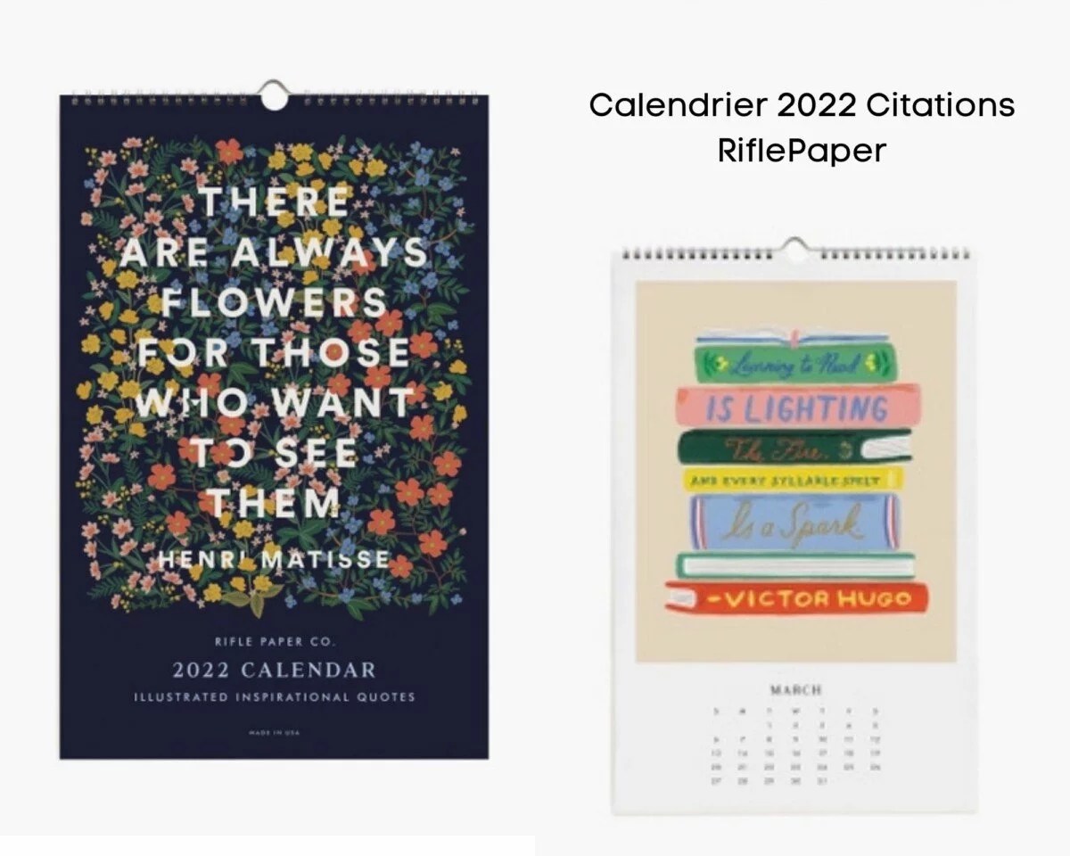 Rifle Paper Co. Calendrier 2022 Quote