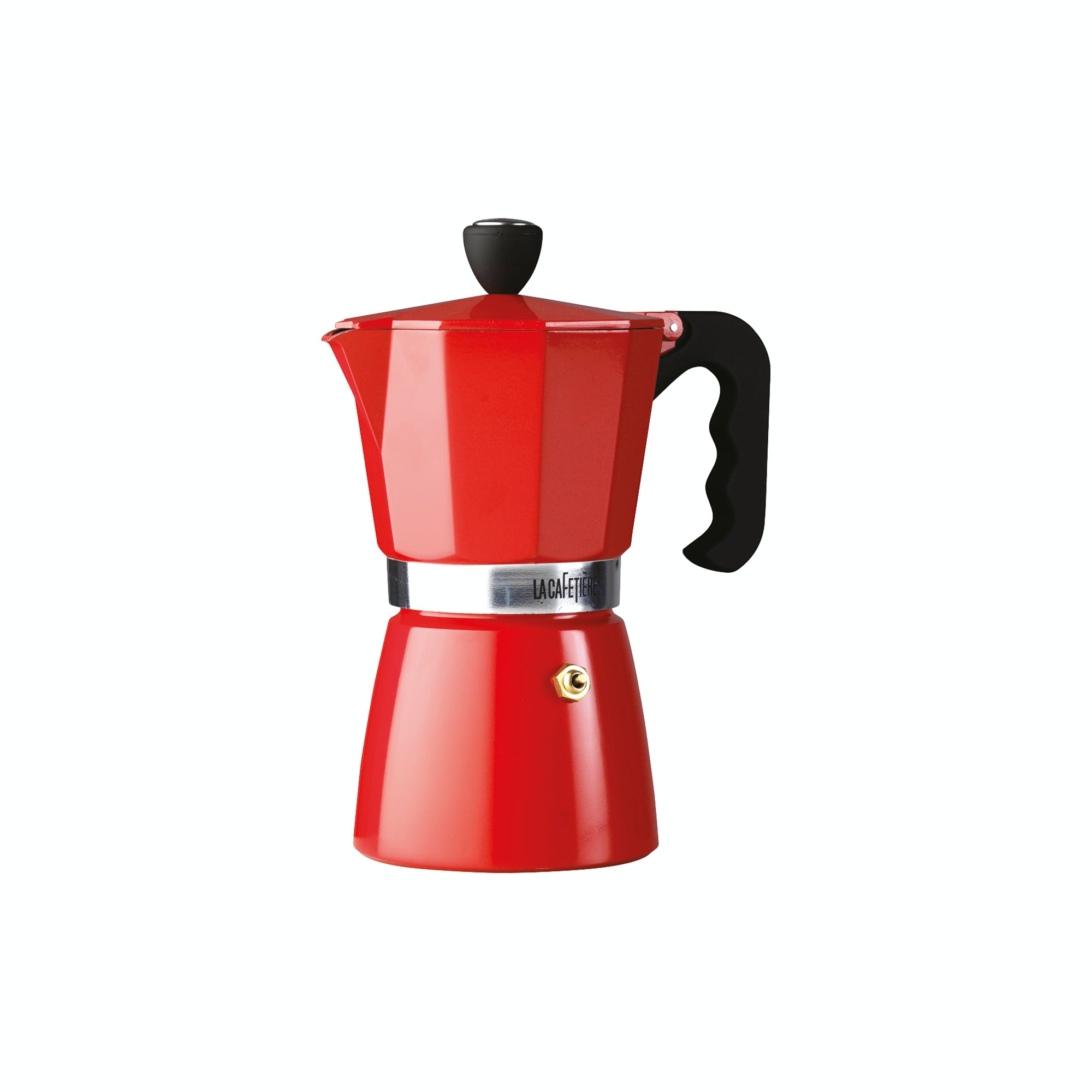 La Cafetiére Classic Espresso Maker 3 Cup in Red
