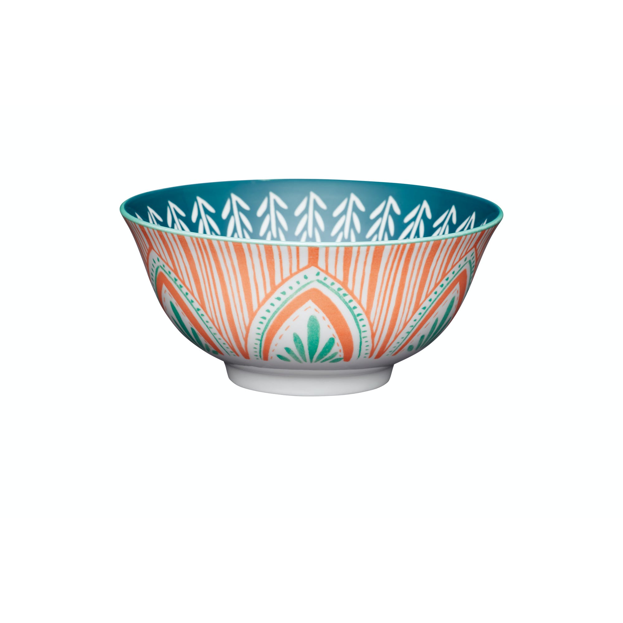 Colourful Folk Pattern Ceramic Bowl