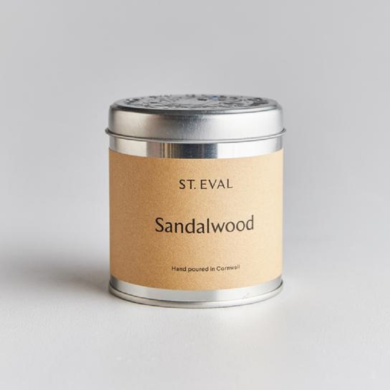 St Eval Candle Company Sandalwood Scented Tin Candle