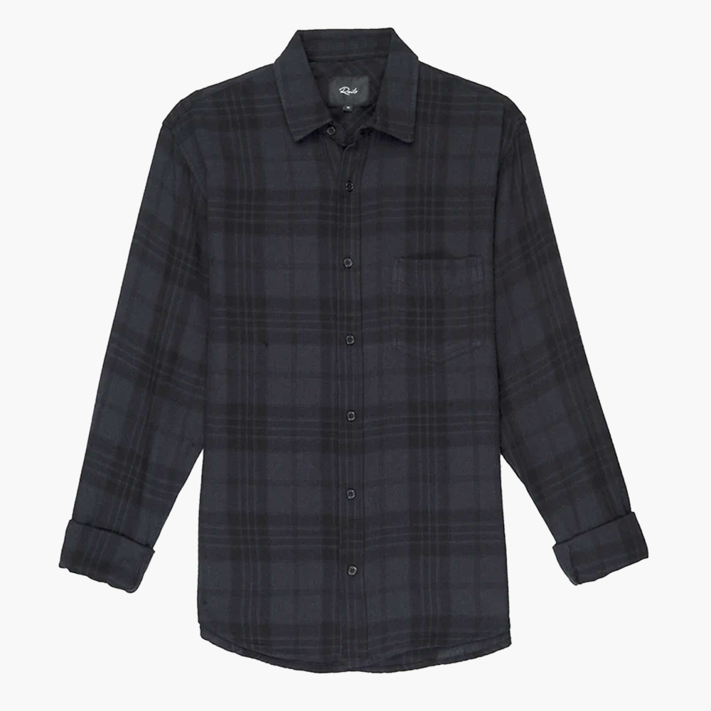 Rails Lennox Plaid Shirt - Charcoal Black