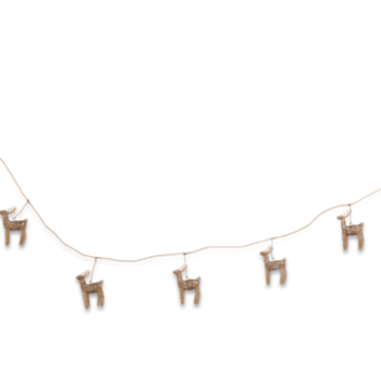 Nkuku Brass Ramya Wire Reindeer Garland