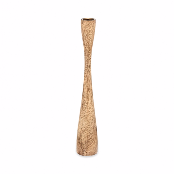 Nkuku Himba Mango Wood Candlestick - Natural - Large