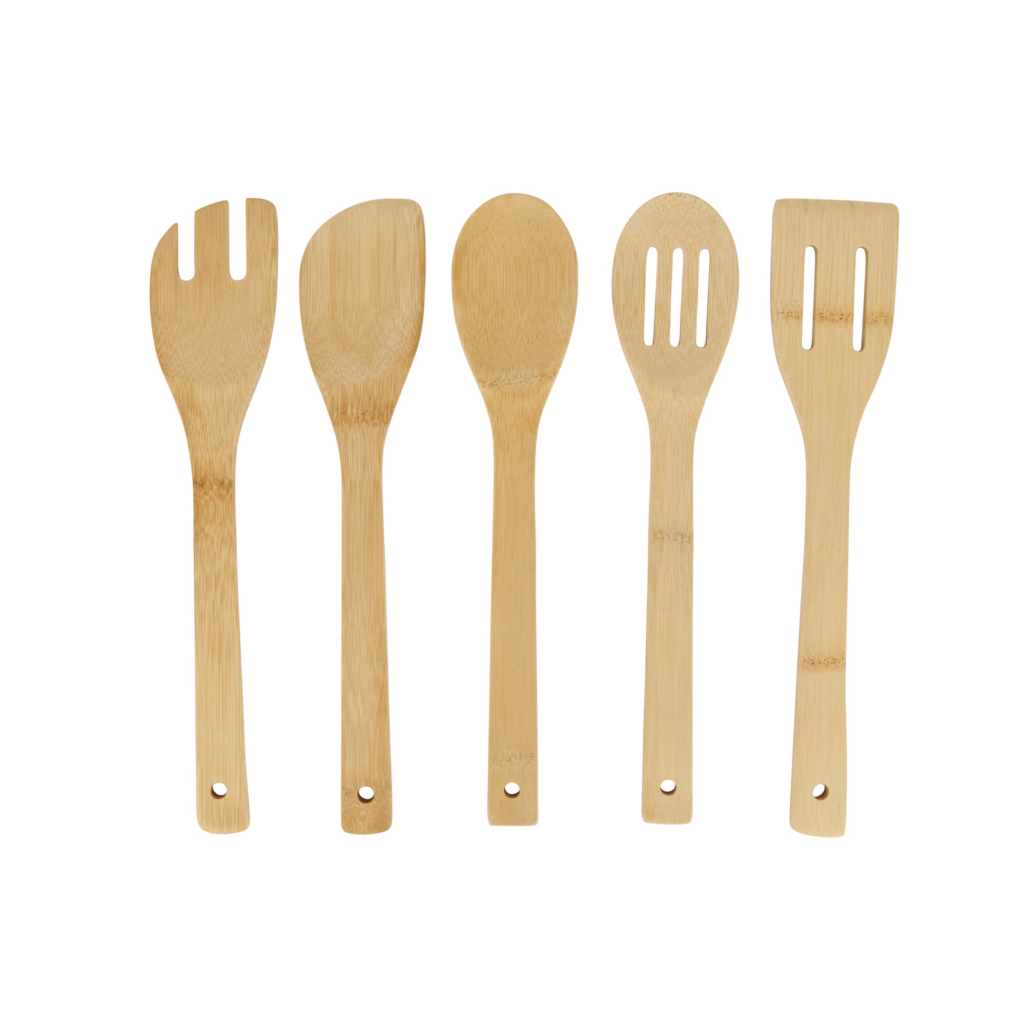 Natural Elements Bamboo Utensil Set 5 Pieces