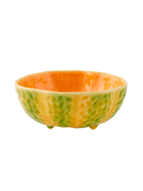 Bordallo Pinheiro Pumpkin Bowl Handpainted Earthenware 16 cm