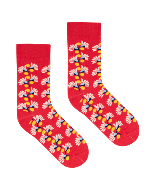 Geometric Flower Socks