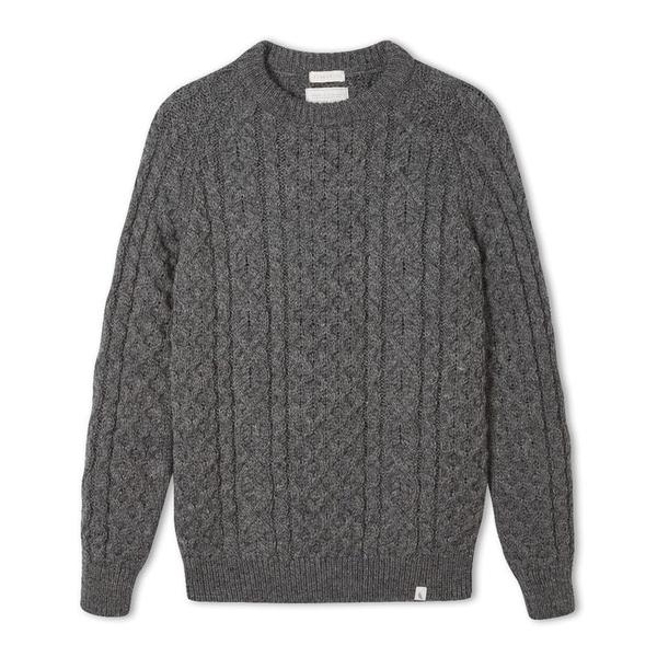 Hudson Aran Knit Jumper Nimbus