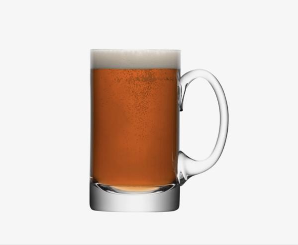 LSA International Beer Tankard Straight - 750ml - Clear