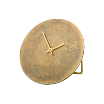 Nkuku Okota Standing Clock - Antique Brass 