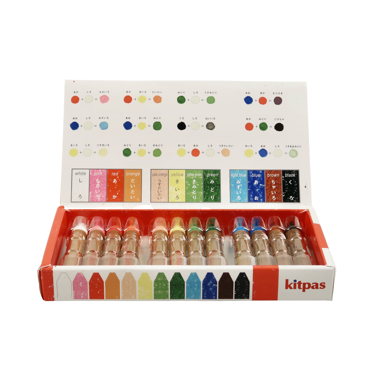 Kitpas Crayons - Medium - 12 Colours