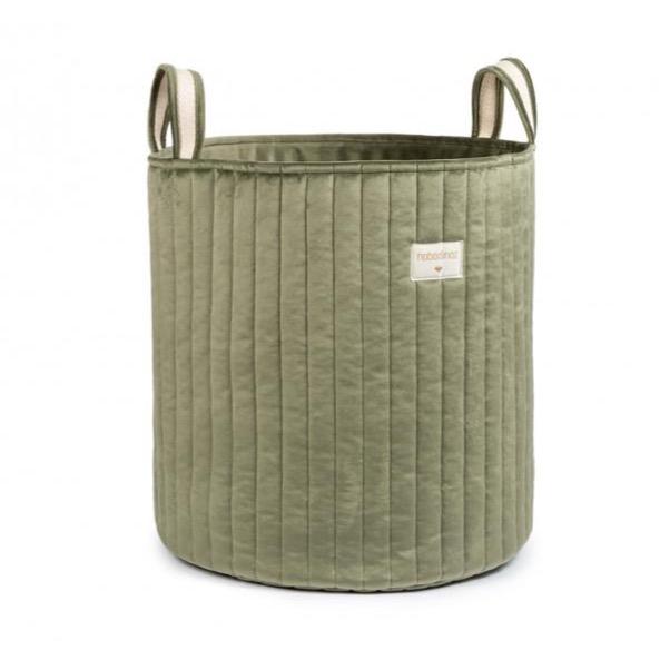 Savanna Velven Basket Basket Olive Green