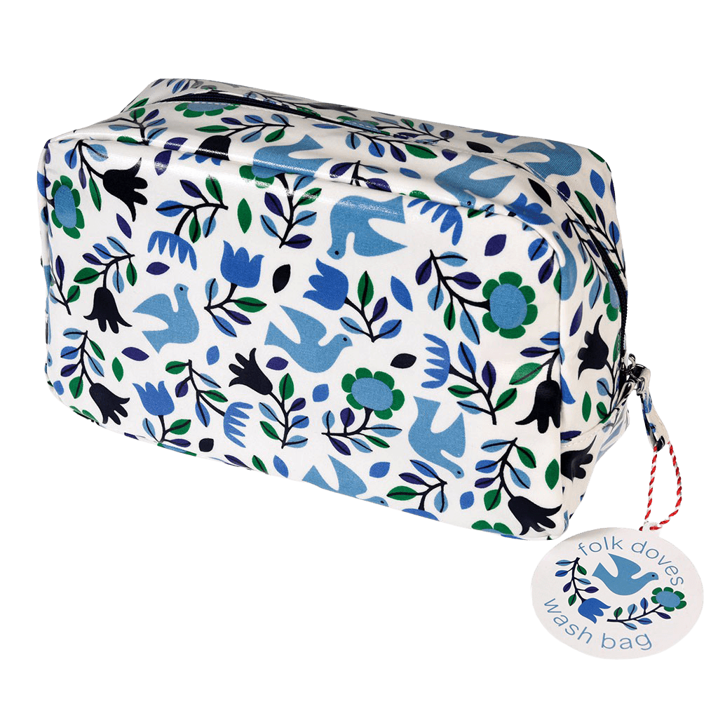 Folk Doves Wash Bag