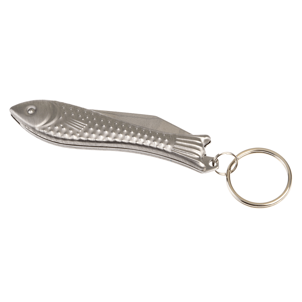 Fish Shaped Pocket Knife & Keyring