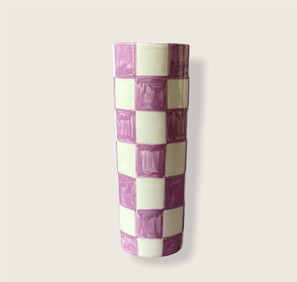 Check Vase Lilac