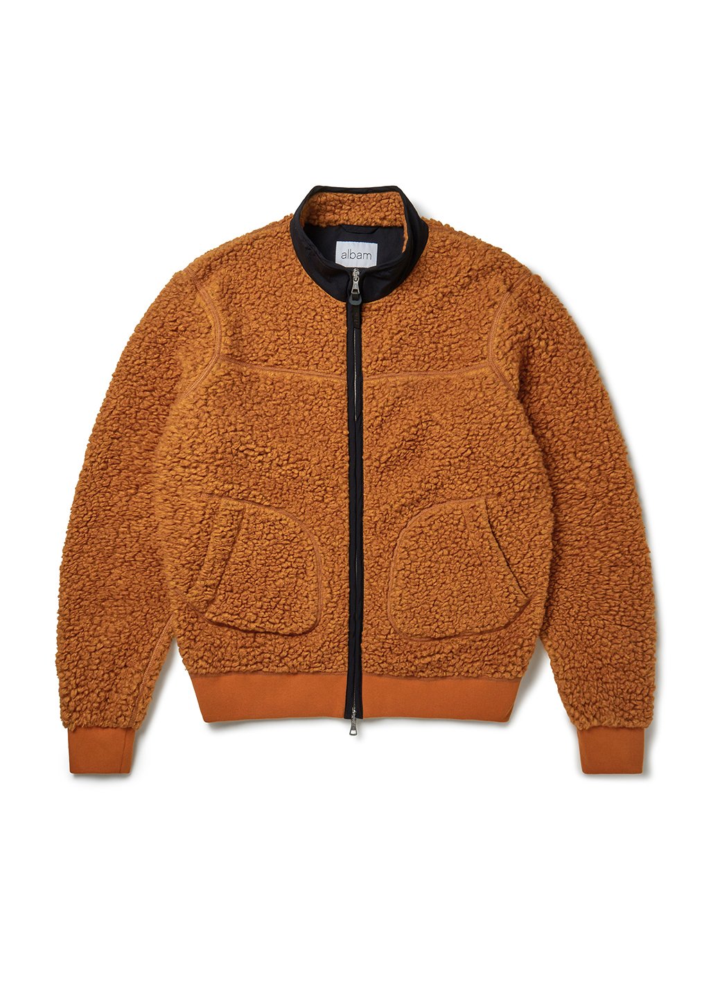 Albam Sherpa Fleece Jacket - Orange