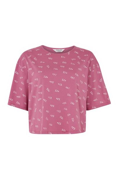 T Shirt Pyjama Violet Zzzs