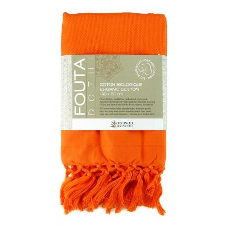 Fouta Koshi in organic cotton turmeric 200 x 100 cm