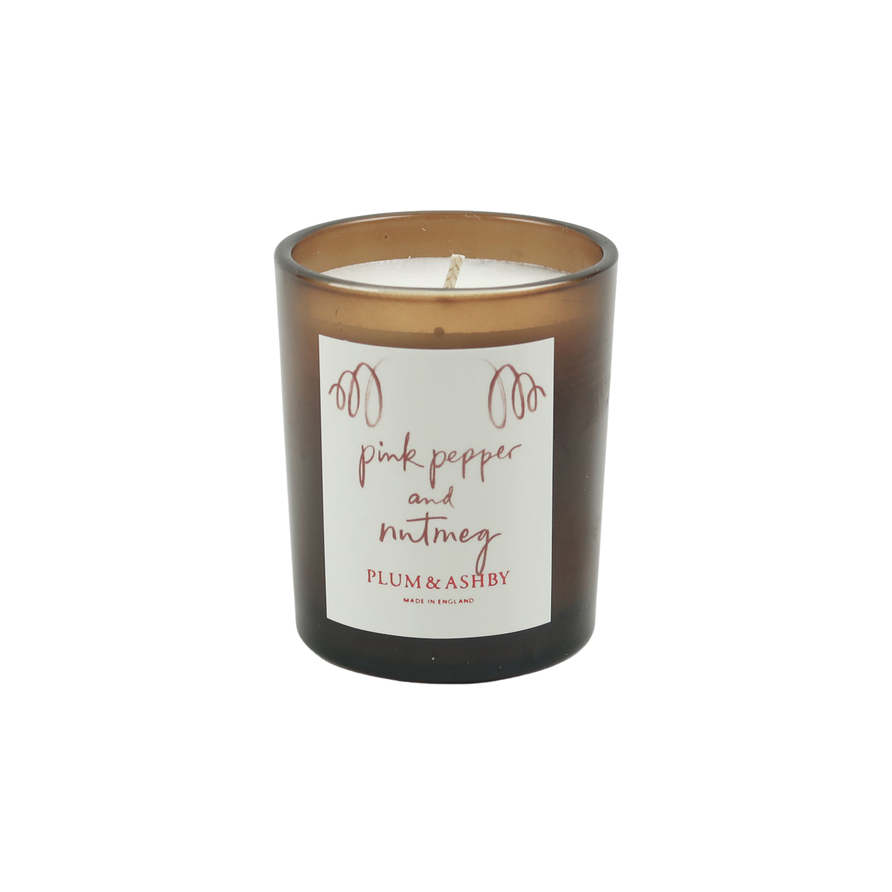 Plum + Ashby Pink Pepper & Nutmeg Scented Candle - Small