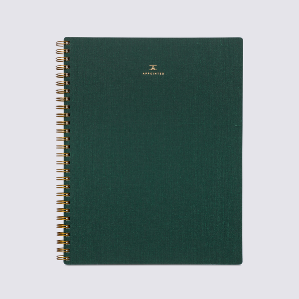 Appointed B6 Notebook Hunter Green