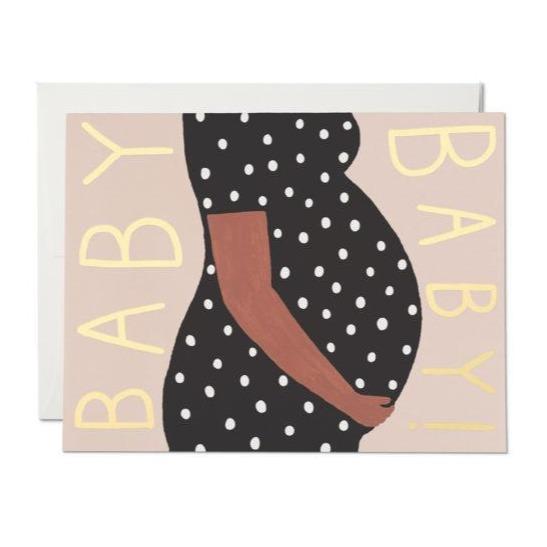 Red Cap Baby Bump Card