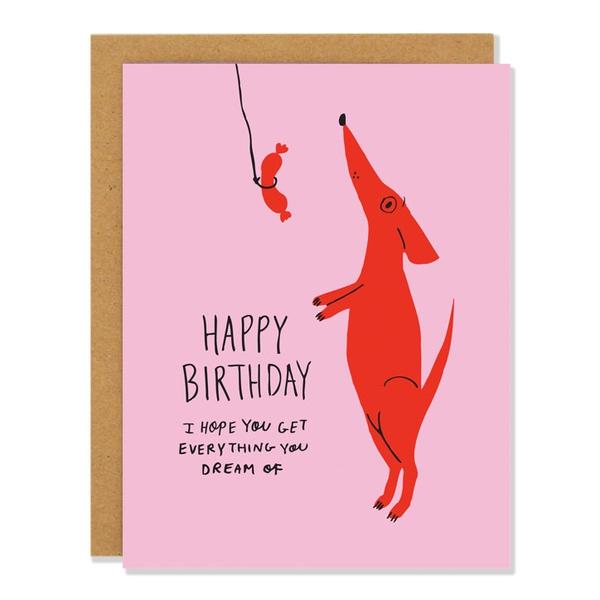 Birthday Dog Dreams Card