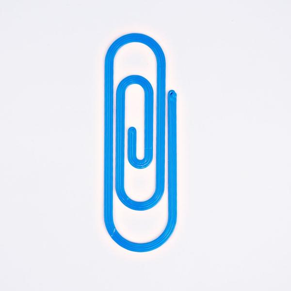 Paperclip Bookmark Blue