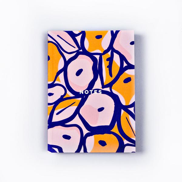 A6 Inky Flowers Notebook