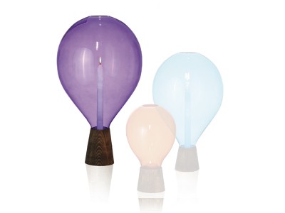 portavela-globo-de-cristal-morado-y-madera-grande