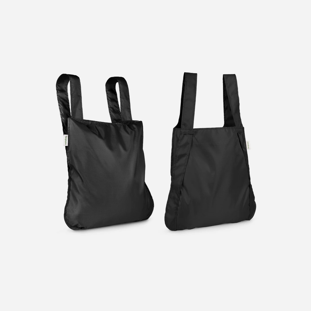 Notabag Recycled Shopper Backpack – Black