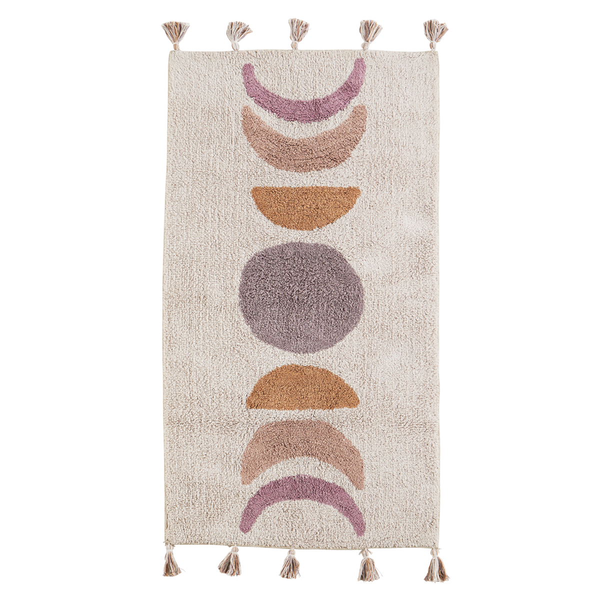 Cotton corridor mat with tassels