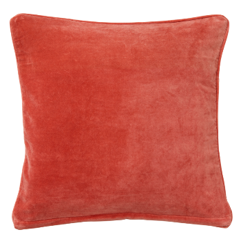 Bungalow DK Velvet & Down Cushion 50x50cm - Terracotta