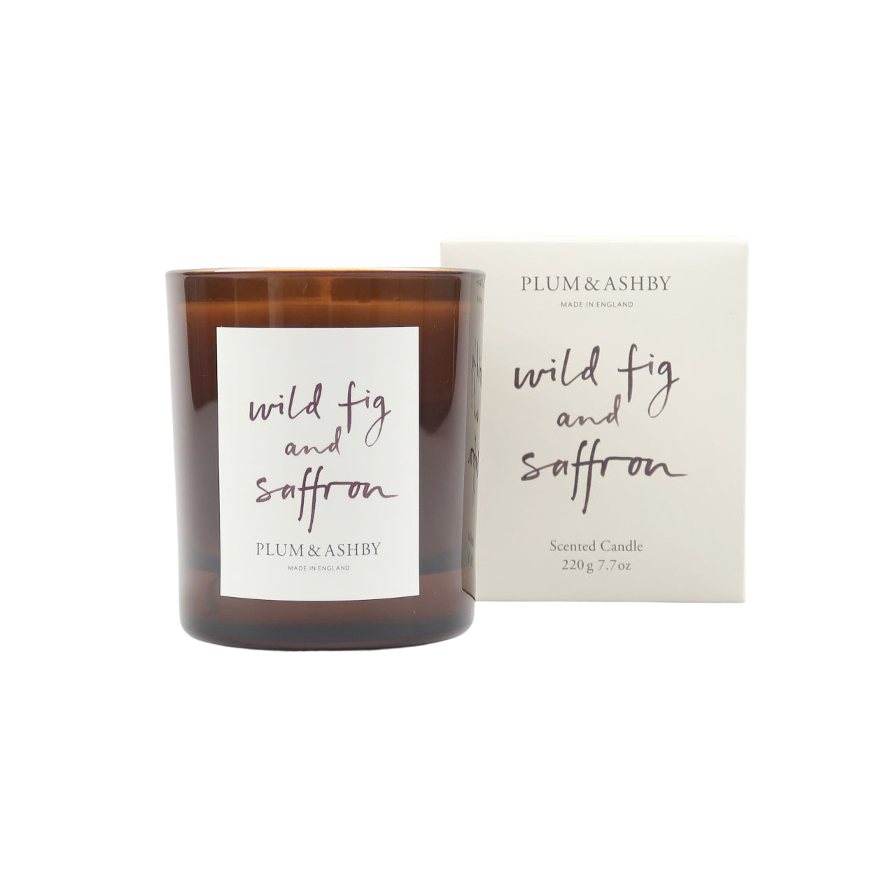Plum + Ashby Wild Fig & Saffron Scented Candle - Large