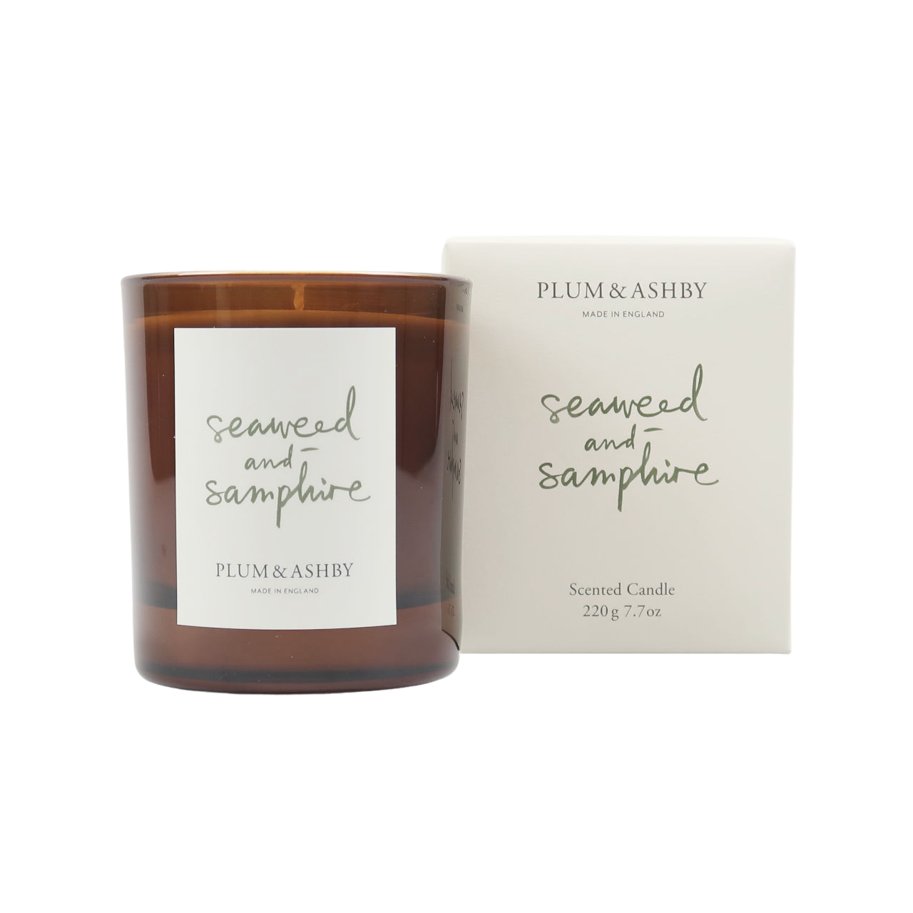 Plum + Ashby Seaweed & Samphire Scented Candle - Large