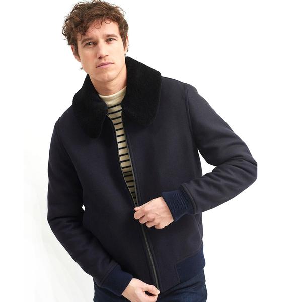 St Marius Wool Blouson Navy