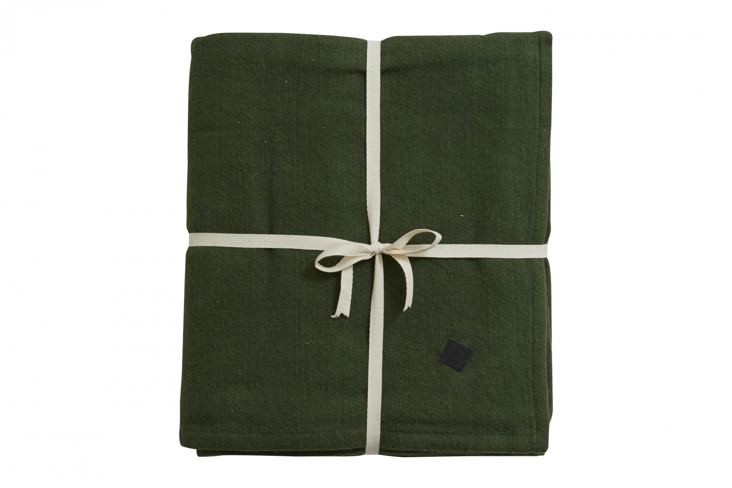Nordal Yoga Cotton Blanket Dark Green