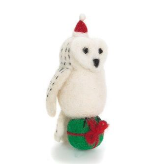 Amica Accessories Snowy Owl Felt Christmas Decoration