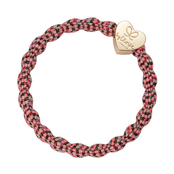 By Eloise Woven Hair Band With Gold Heart Berries