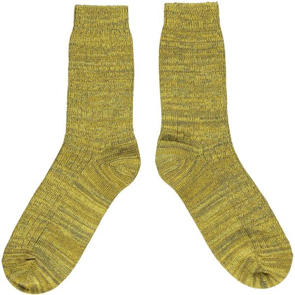 Thick Cotton Socks Green Marl