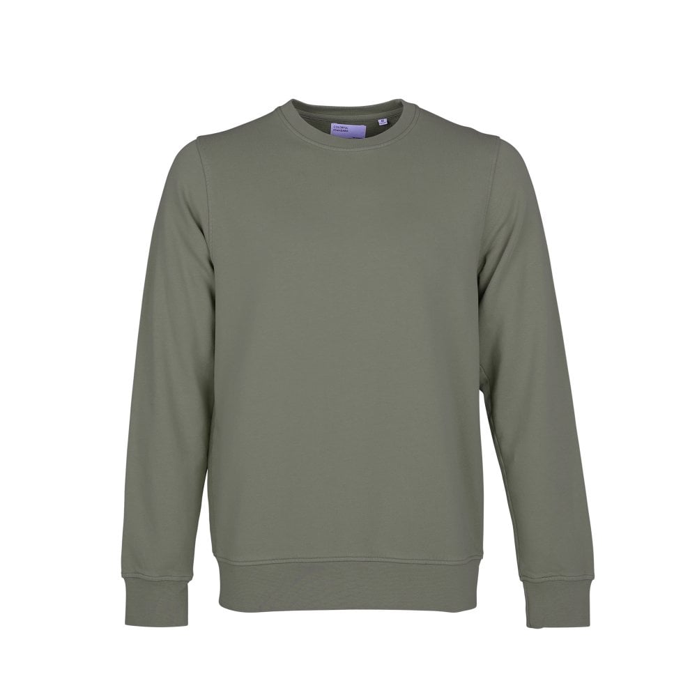 Colorful Standard Dusty Olive Mens Organic Classic Crew Sweatshirt