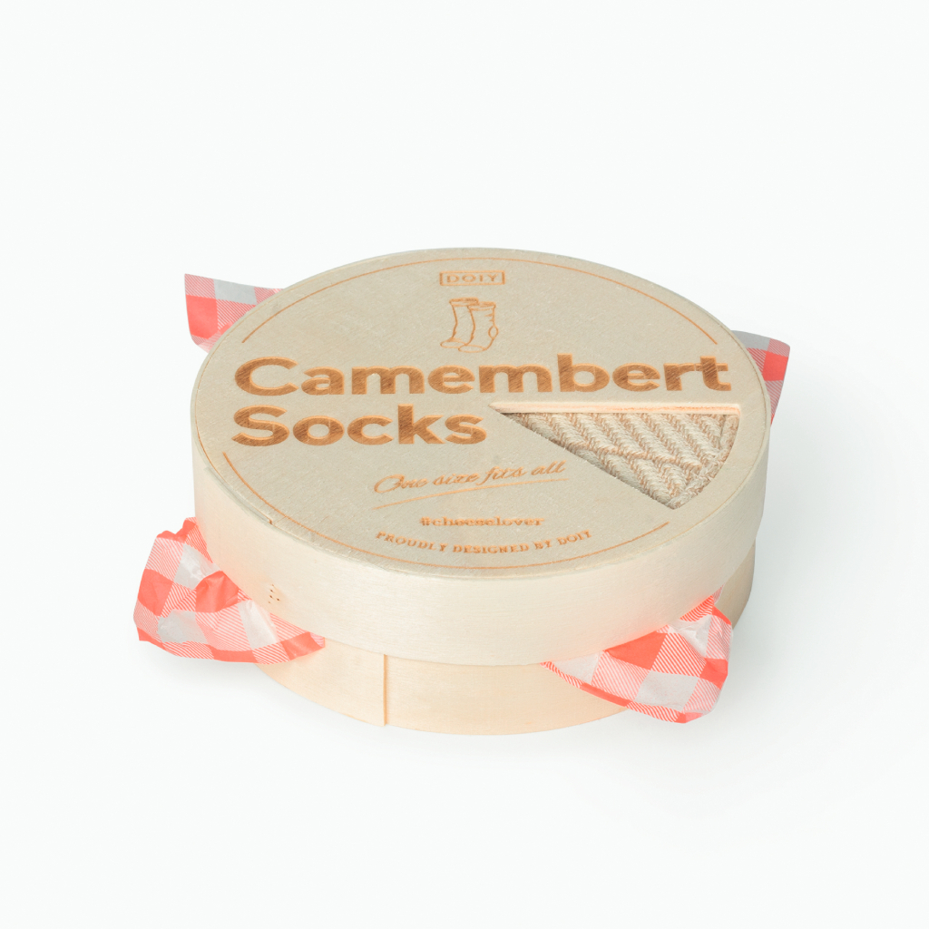 DOIY Design Camembert Cheese Socks