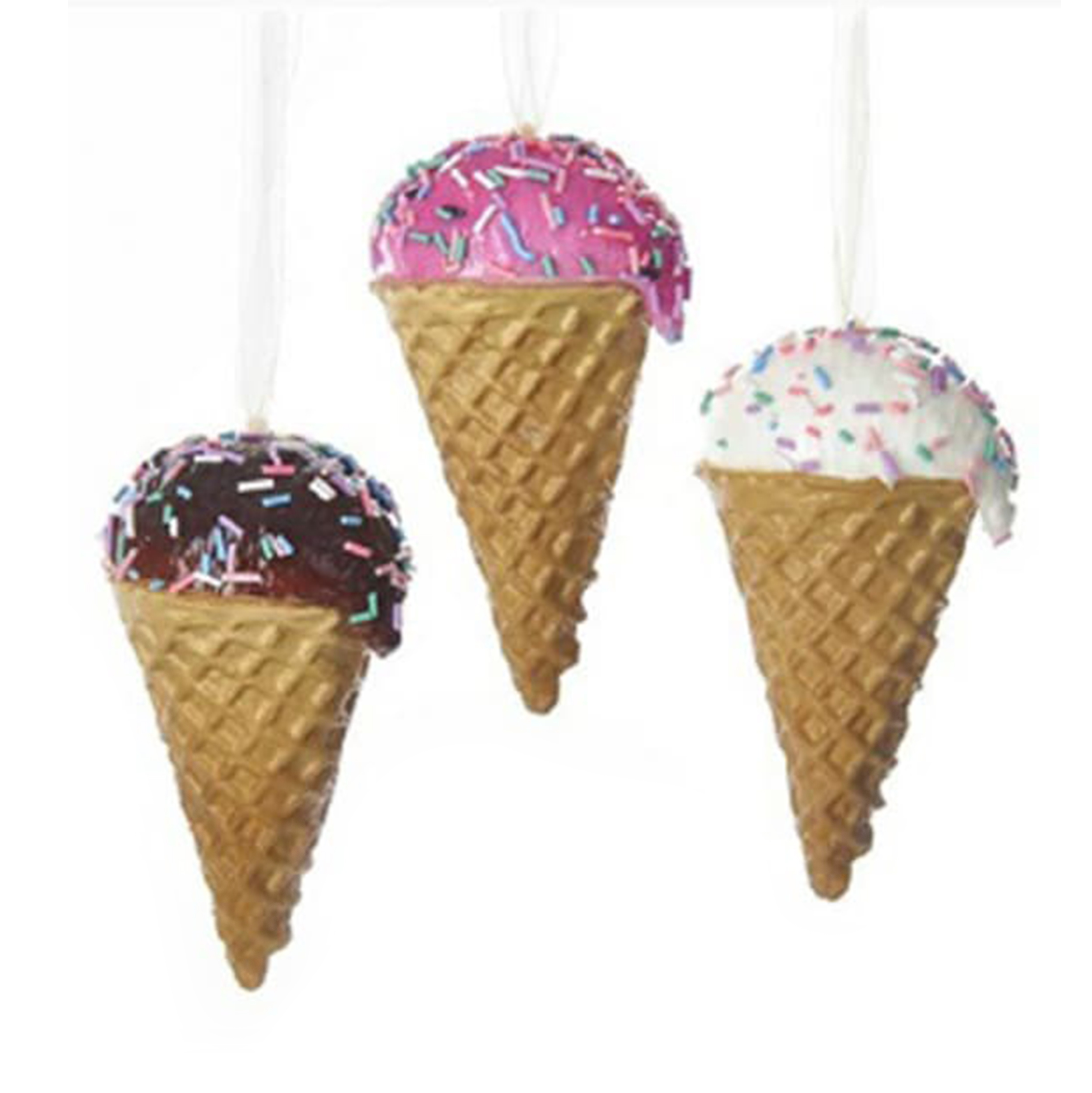 Joca Home Concept Foam Ice Cream Cones Ornament 